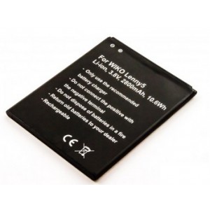 Bateria Compativel Wiko Lenny 5, Li-ion, 3,8V, 2800mAh, 10,6Wh