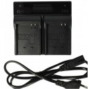 Carregador 4.2V / 8.4V - 900mA / 500mA compatível c/ Canon NB-4L, NB-8L, BP-808 