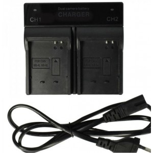 Carregador 4.2V / 8.4V - 900mA / 500mA compatível c/ Canon NB-4L, NB-8L, BP-808 