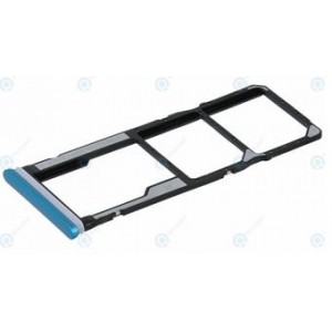 Bandeja compativel Xiaomi Redmi Note 9S (M2003J6A1G) Redmi Note 9 Pro (M2003J6B2G) Sim tray + MicroSD aurora blue