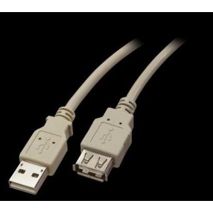 Cabo USB TIPO-A-MACHO / TIPO-A-FEMEA 1,8M 