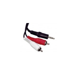 CABO JACK 3,5MM ST / 2 RCA MACHO 1,5M