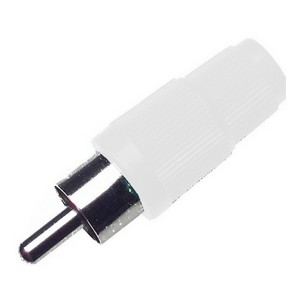 Ficha Rca Macho Branca Pvc