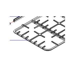 Grelha Direita 60x60 Fogão Becken BMS4507
