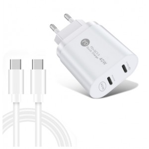 Carregador + Cabo Type-C UNIVERSAL 40W