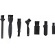 Conjunto de pentes Universais Maq.Barbear / Aparar / Cortar Barba e Cabelo (Braun/Philips/Remington/Rowenta/Panasonic)