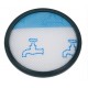 Filtro Redondo Pre-Motor Compativel C/ Rowenta RS-RT900574