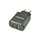 Carregador Universal USB + USB-C 5V 3,0A Duracell (Preto)