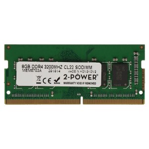 Memoria  8GB DDR4 3200MHz CL22 SODIMM 2-Power (Laptops)