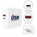 Carregador USB+ Type C -5V,9V,12V,15V,20V - 65w Universal Compativel C/ Macbook