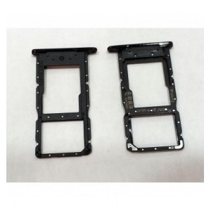 Suporte Cartão SIM Tray Compatível c/ Huawei P Smart Plus 2019  PRETO