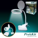 Candeeiro de secretária c/ lupa 3 dioptrias e 36 Leds