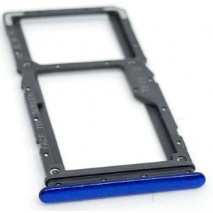 Bandeja Dual SIM / micro SD azul Compativel com Xiaomi Redmi Note 7
