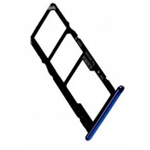 Suporte Cartão SIM + Micro SD Azul Compatível c/ Huawei Y5 2018, DRA-L21 / DRA-LX3