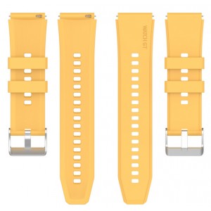 Bracelete silicone dourada para Huawei GT3 42MM