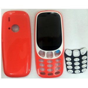 Carcaça completa laranja compativel C/ Nokia 3310 