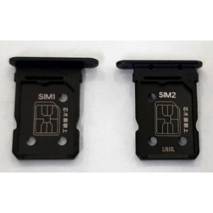 Suporte de cartão SIM preto para Oppo Reno 6 5G