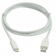 Cabo USB type C 1 metro Branco 