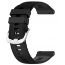 Brecelete preta compatível c/ Garmin VIVOACTIVE 4S 18mm