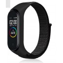 Bracelete Nylon compativel C/ Xiaomi Mi band 7 preta