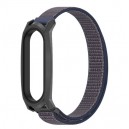 Pulseira compatível c/ Xiaomi Mi Band 6 / 5 / 4 / 3 (midnight blue black)