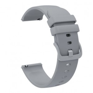 Bracelete Silicone Compativel C/ Amazfit BIP 20mm (Cinzento)