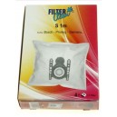 Sacos (4Pcs) + Filtros Motor (3Pcs) Aspirador compatível c/ Bosch BBS6201EU 