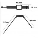 Pulseira Silicone preta compatível c/ Xiaomi Redmi Watch 2 Lite