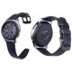 Bracelete fibra de carbono em couro compatível c/ Huawei GT2E/GT2 em preto