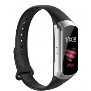 Bracelete Silicone Preta compativel C/ Samsung Galaxy Fit SM-R370