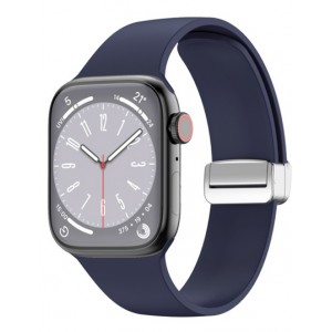 Bracelete Compatível Apple Watch Series 8 / 7 41mm  Azul Escuro 
