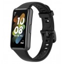 Bracelete preta compativel c/ Huawei Band 7 Silicone