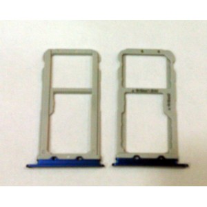 Suporte Cartão SIM + Micro SD Azul Compatível c/ Huawei Honor 9