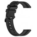 Bracelete Silicone Compativel C/ Huawei Watch GT Runner 22mm (Preto)