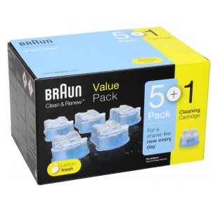 Líquido de Limpeza PACK 5+1 Cartucho Braun 81662201