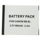 Bateria compativel NB-6LH DIGCA37068 3,7V-1000MAH LI-ION CAMARA DIGITAL CANON