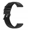 Bracelete Pele compatível c/ Samsung Galaxy Watch 3 (Preto)