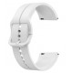Bracelete Branca de silicone compatível c/ Samsung Galaxy Watch 4 Classic 46mm