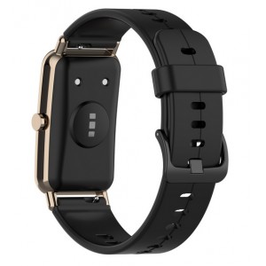 Bracelete Preta compatível c/ Huawei Watch Fit mini (Silicone)