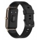 Bracelete Preta compatível c/ Huawei Watch Fit mini (Silicone)