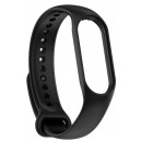 Bracelete Silicone Compativel com Xiaomi Mi Band 7 / 7NFC / 6 / 6 NFC / 5 (Preto)