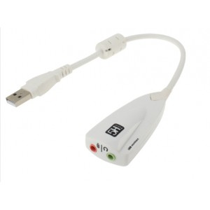 Sound Card externo compatível 5H V2 USB 7.1