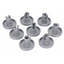 KIT RODAS CESTO INFERIOR 8 UNIDADES COMPATÍVEL C/ ELECTROLUX / AEG