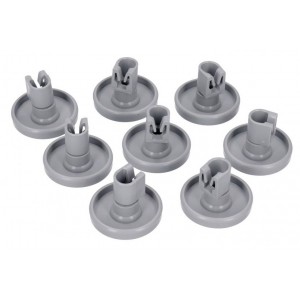 KIT RODAS CESTO INFERIOR 8 UNIDADES COMPATÍVEL C/ ELECTROLUX / AEG