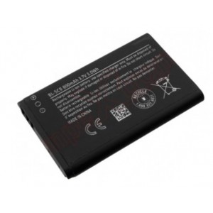 Bateria BL-5CB Compatívl c/ Nokia 1616, 1800, C1-02 - 800mAh / 3.7V / 3.0 Wh