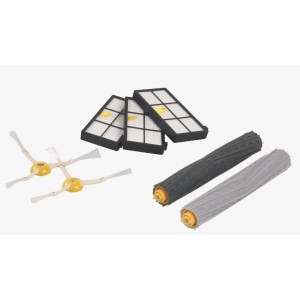  KIT DE ACESSORIOS FILTRO(3) + ESCOVAS(2) + ROLOS(2) COMPATÍVEL C/ ROOMBA SERIES 800 900