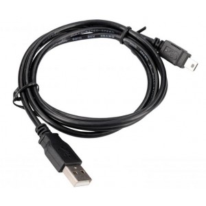 Cabo USB TYP A-MACHO /MINI USB-MACHO 5PIN 1,0M compatível c/ Garmin