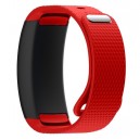 Bracelete Silicone Tamanho L Compativel c/ Samsung Gear Fit2 Pro (Vermelho)