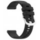 Bracelete Silicone Preto Compativel c/ Xiaomi Mi Watch