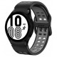 Pulseira Silicone Preta+ Cinza Compatível c/ Samsung Galaxy Watch 4 40mm (sm-r860)